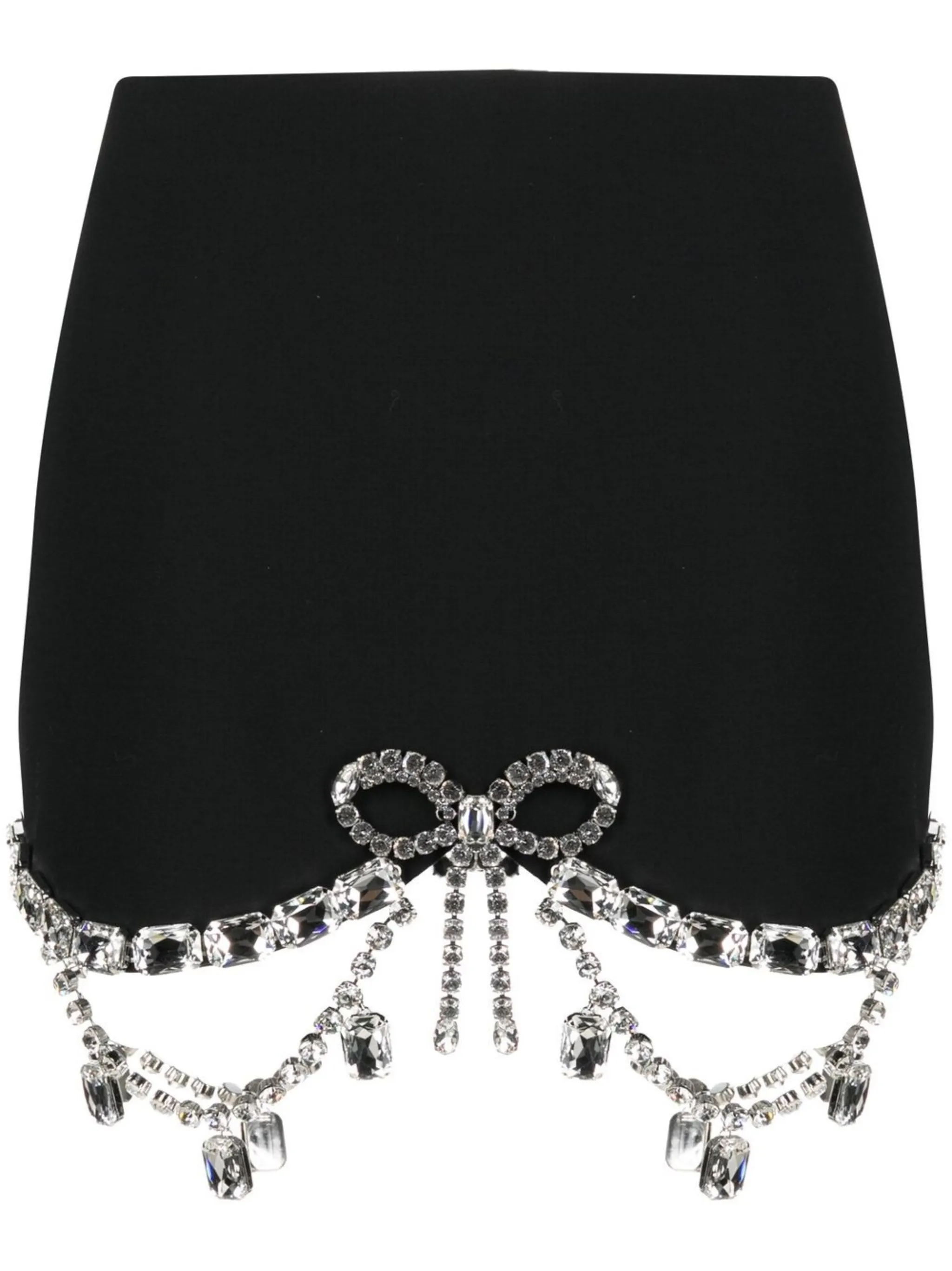 

Мини-юбка с кристаллами Area, черный