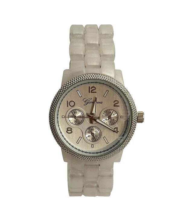 

Женские часы с перламутровым акриловым ремешком Olivia Pratt, pearl