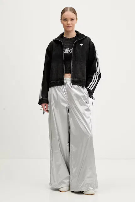 Куртка джинсовая короткая Adidas Originals, черный — фото 2