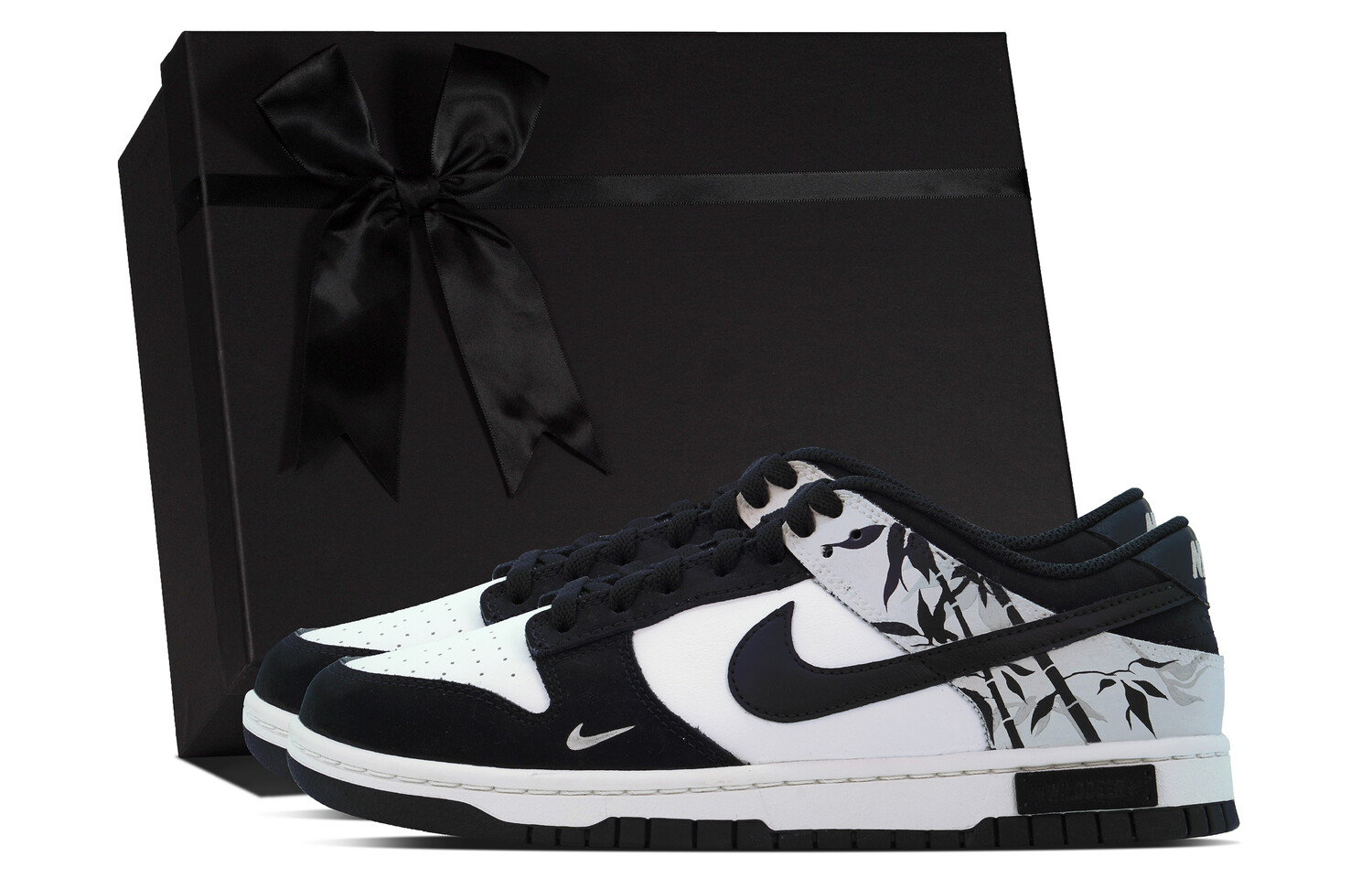 

Кроссовки Nike Dunk Skateboard Shoes Men Low-Top Black White Gray, Черный, Кроссовки Nike Dunk Skateboard Shoes Men Low-Top Black White Gray