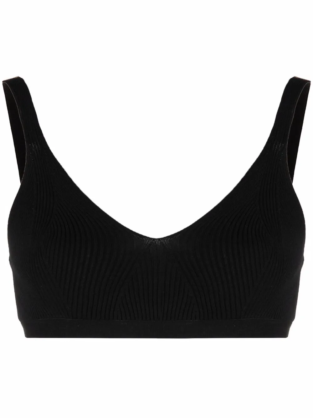 

Укороченный бюстгальтер в рубчик Remain, черный