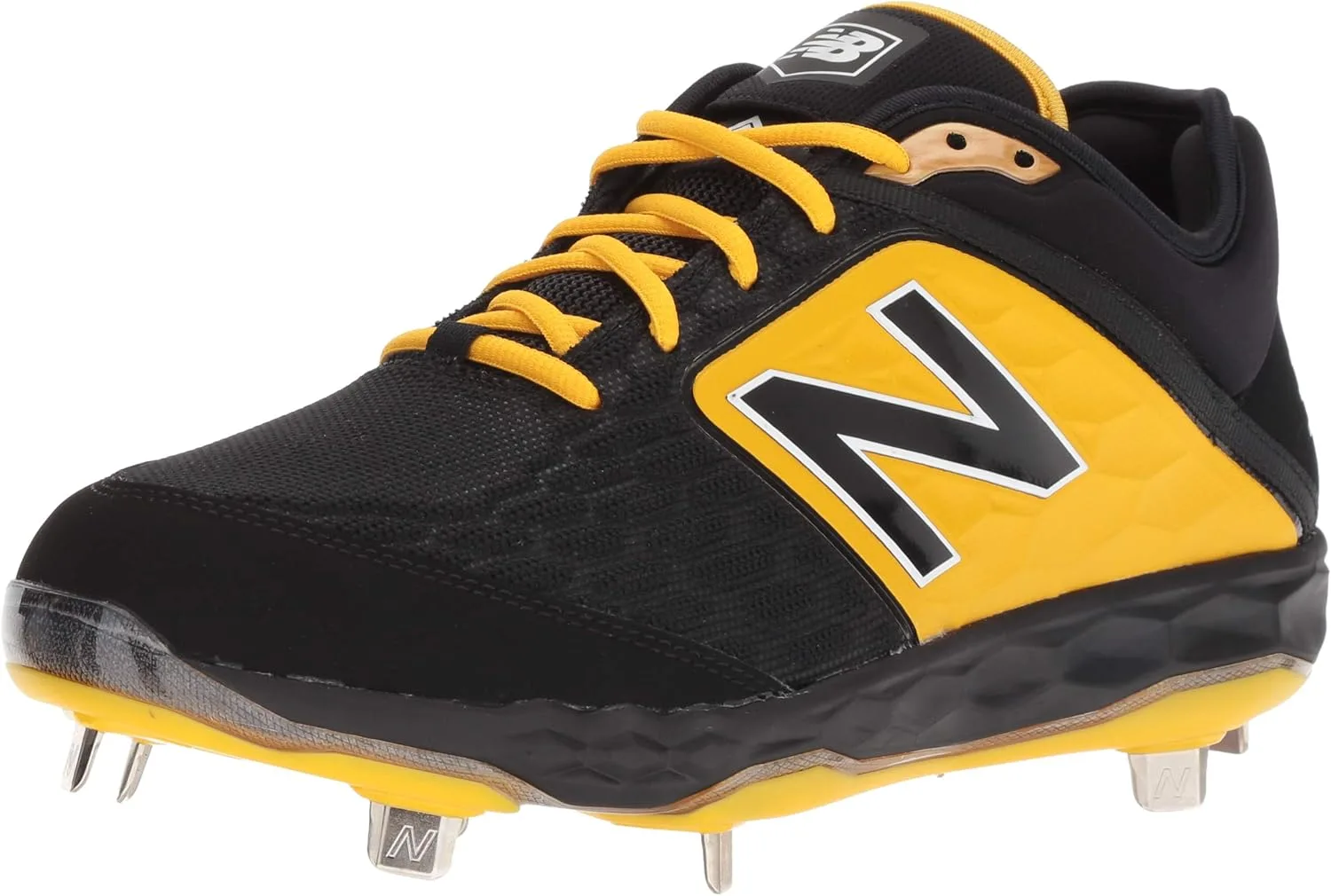 Мужские бейсбольные кроссовки New Balance 3000v4, черный/желтый