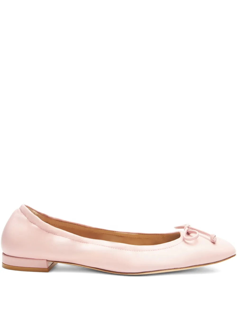 Балетки с бантом Stuart Weitzman, розовый