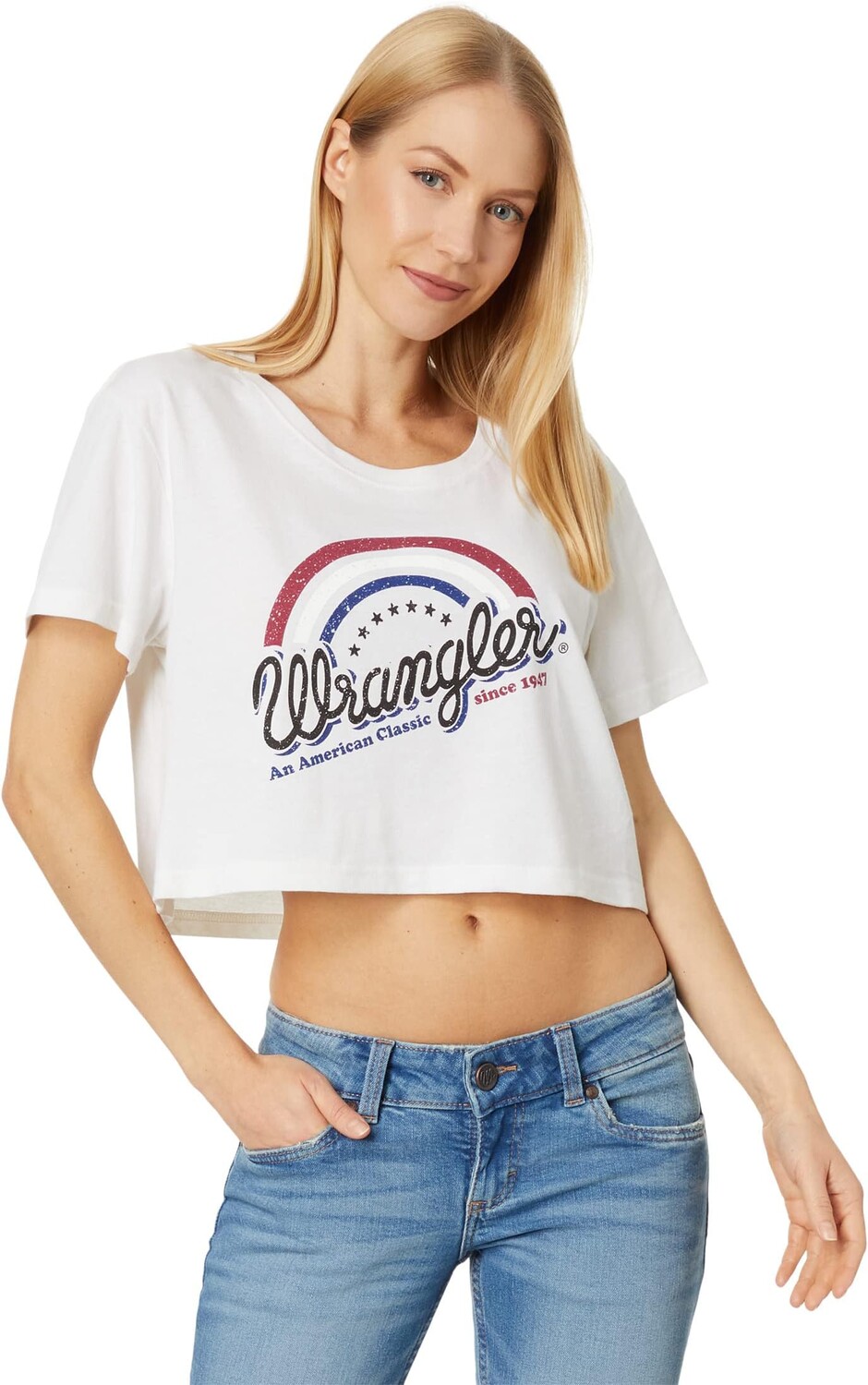 

Футболка Wrangler Boyfriend Crop Tee Classic, цвет Reseda