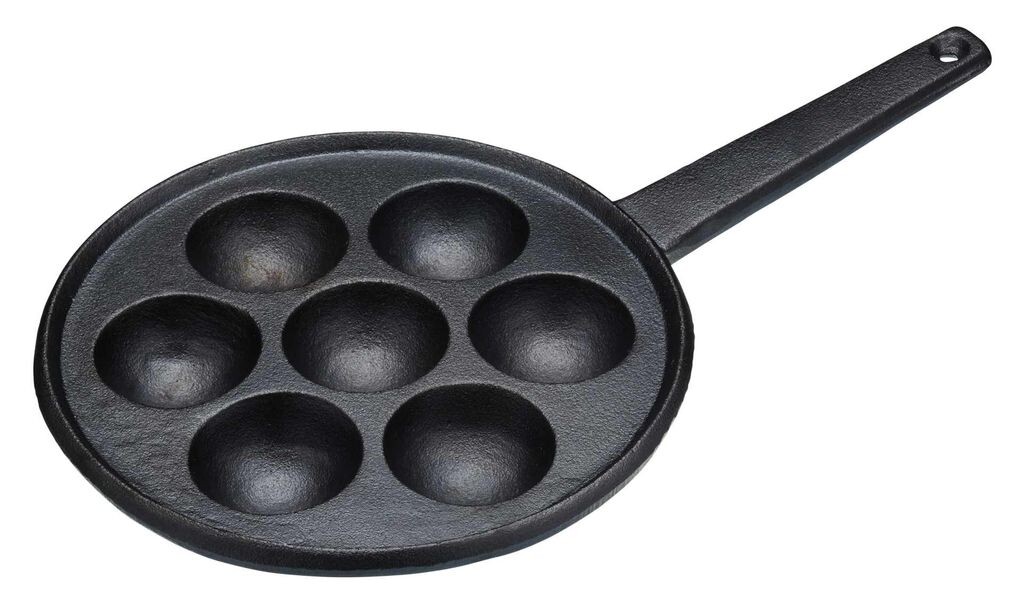 

Кухонная чугунная датская сковорода для блинов и кужи 20,5см Kitchen Craft