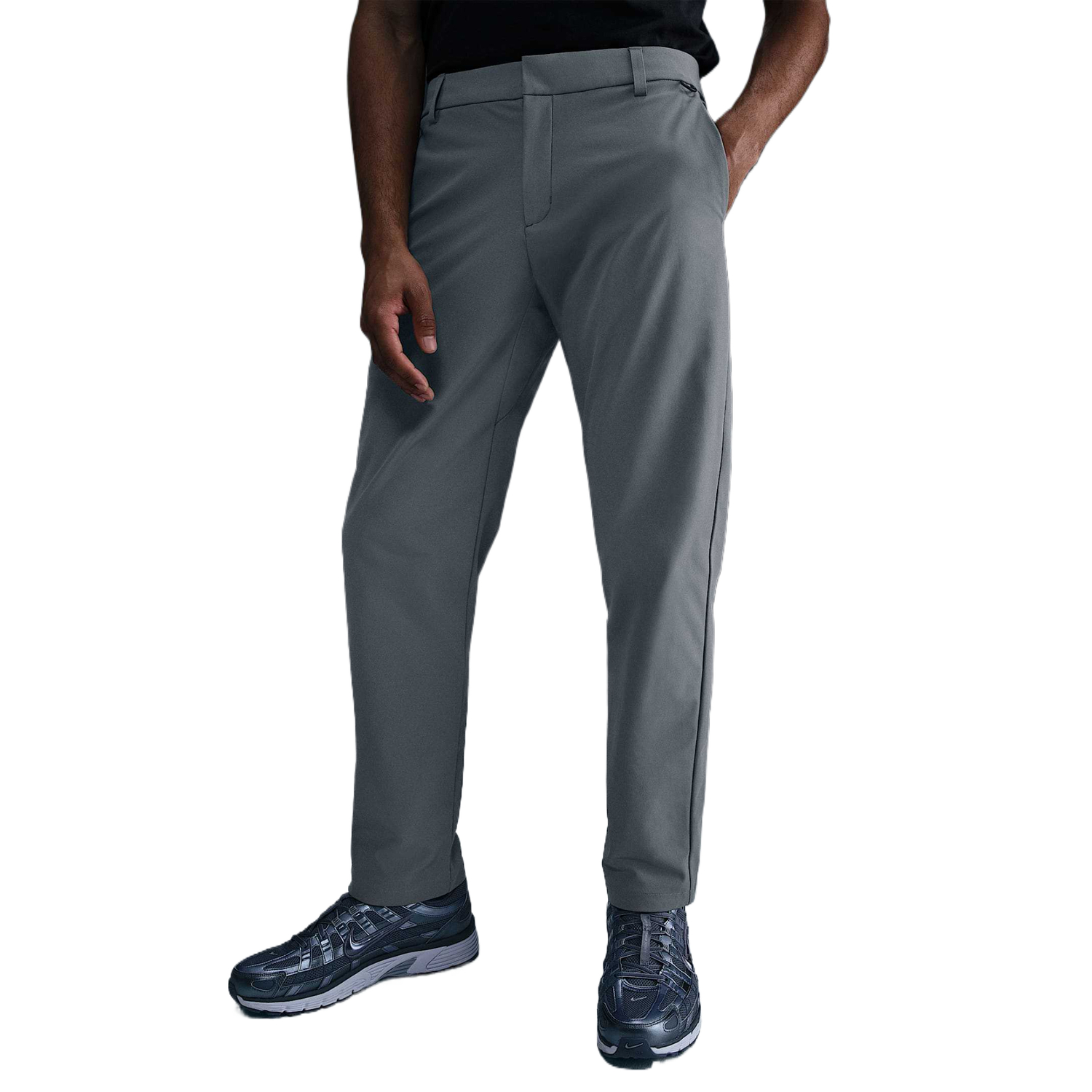 Мужские брюки PerfectStretch Dri FIT с 5 карманами Slim Fit Nike, серый/черный/бежевый — фото 2