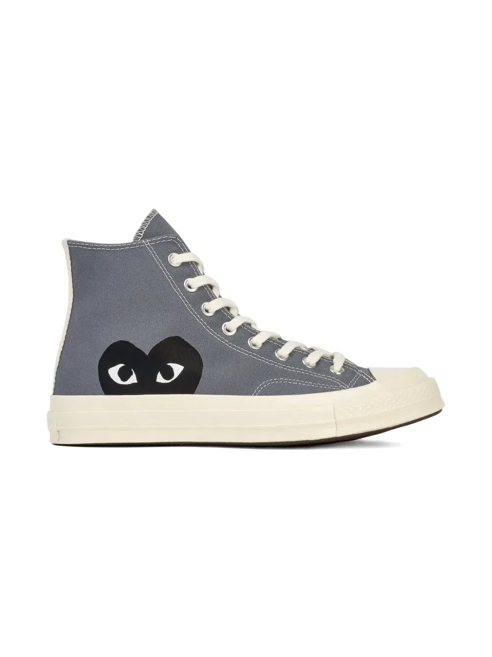 Высокие кроссовки с логотипом в виде сердца Comme Des Garçons Play X Converse, серый — фото 2