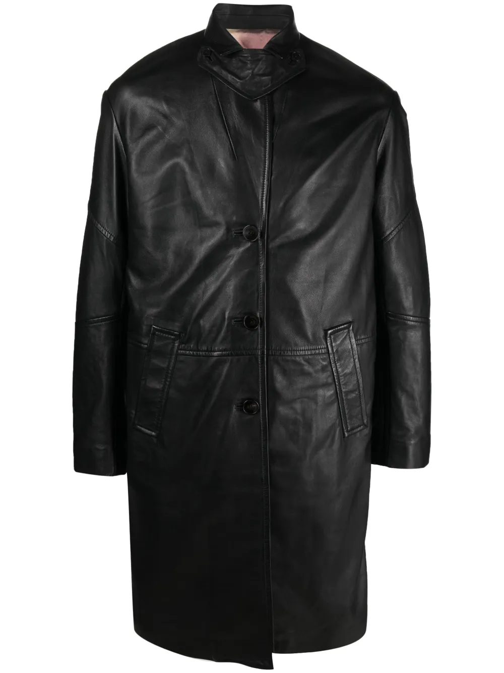 

Кожаное пальто Macari Zadig&Voltaire, черный