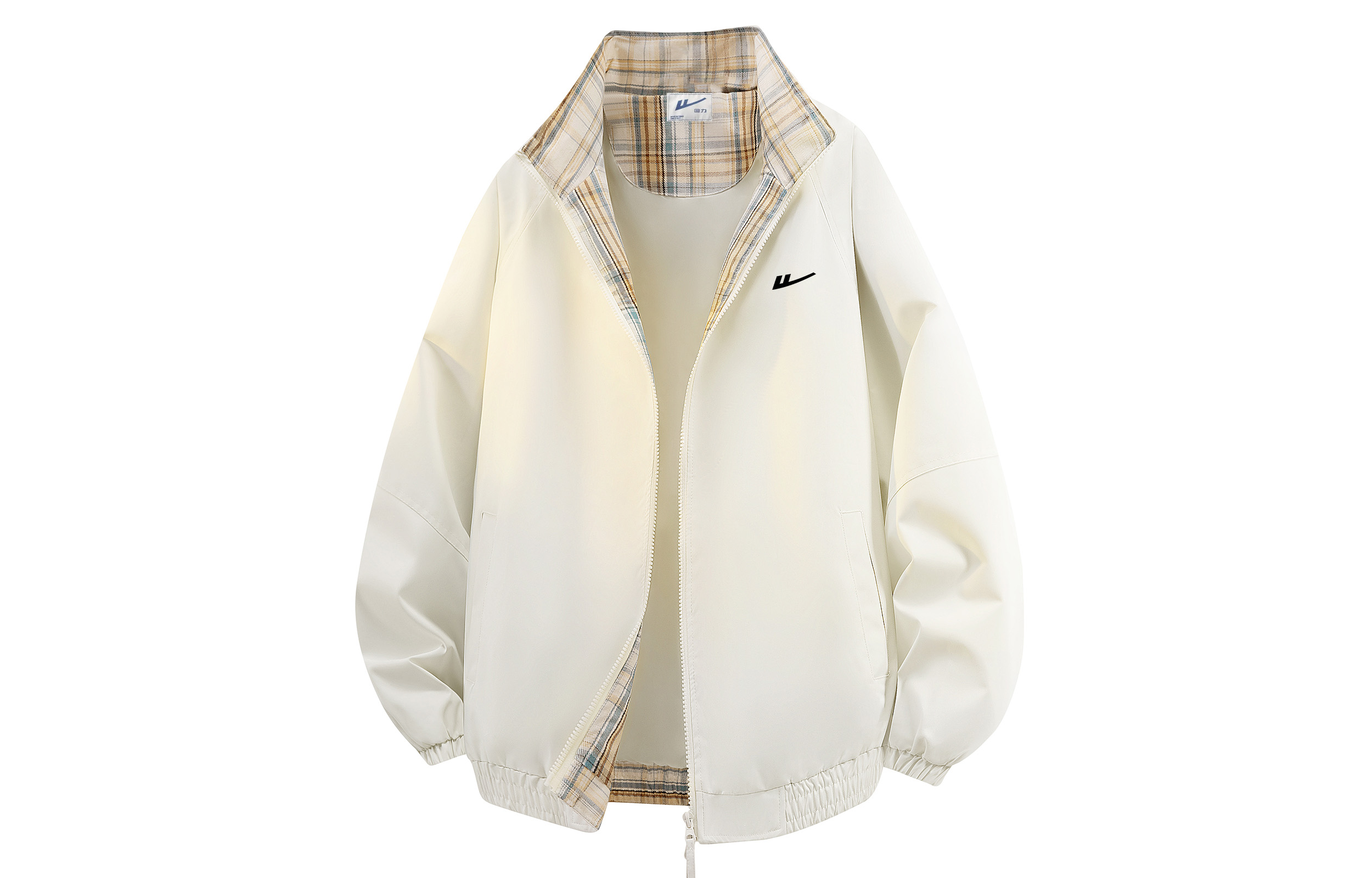 

Куртка женская Stand Collar Moderate Workwear WARRIOR, бежевый[free diy brand merch]