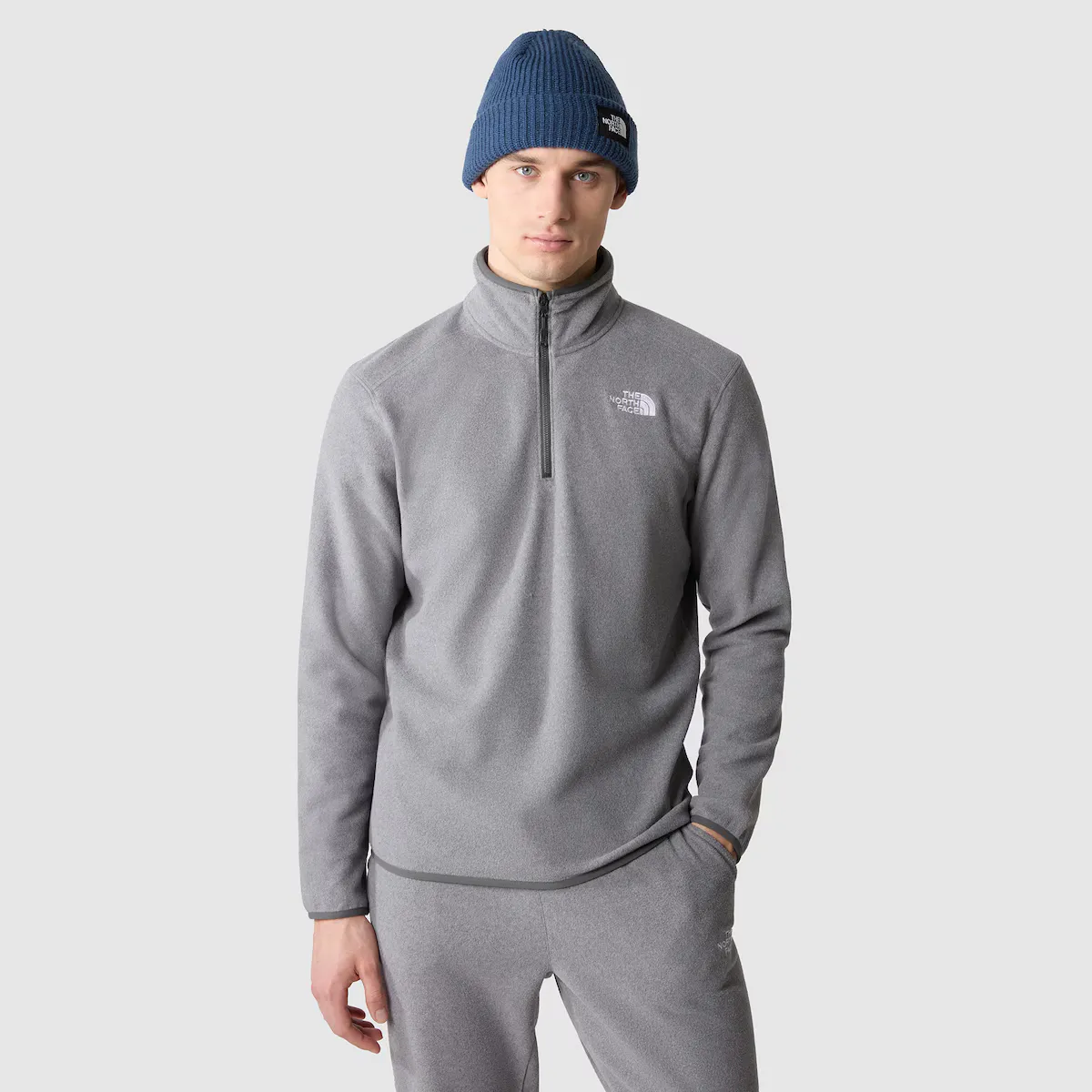 

Мужская толстовка 100 GLACIER 1/4 ZIP The North Face, серый