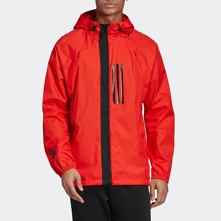 Куртка мужская ярко-розовая флуоресценция Adidas, розовый — фото 2