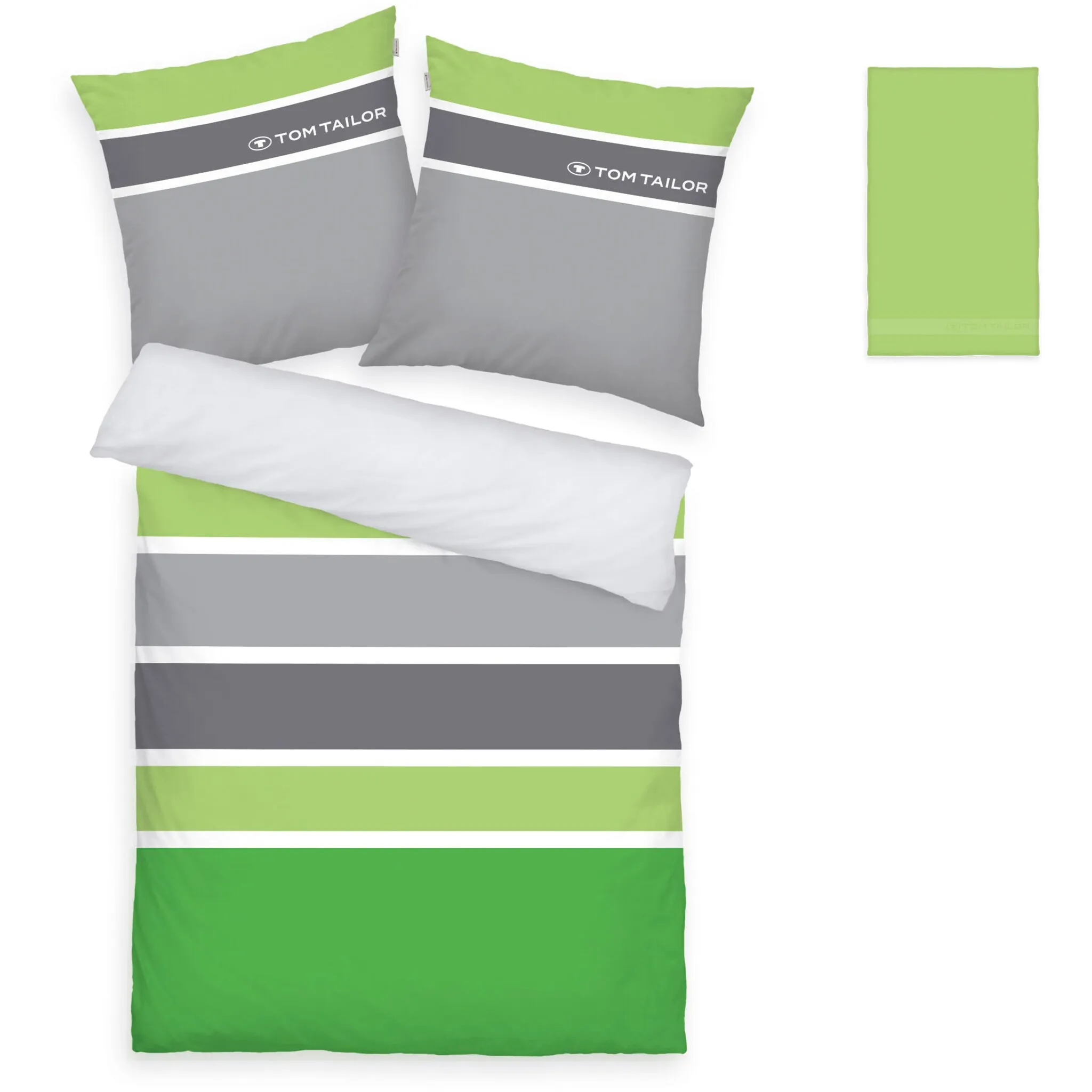 

Постельное белье Tom Tailor Home Феликс, зеленый