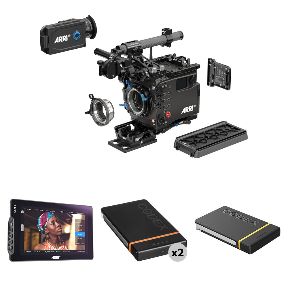 

Легкий комплект ARRI ALEXA 35 с бортовым монитором CCM-1 и дисками CODEX