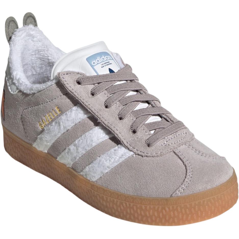 Adidas Originals Disney x GAZELLE низкие детские скейтбординг кроссовки gray white для подростков — фото 3