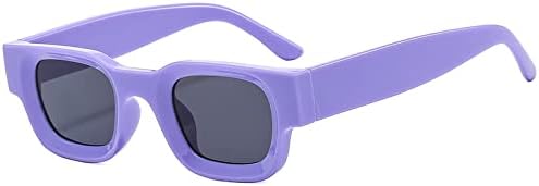 

Женские очки с маленькими поляризационными линзами, задняя часть мужских солнцезащитных очков в стиле ретро-панк с защитой от ультрафиолета UV400 MTZJH, Purple(unpolarized)