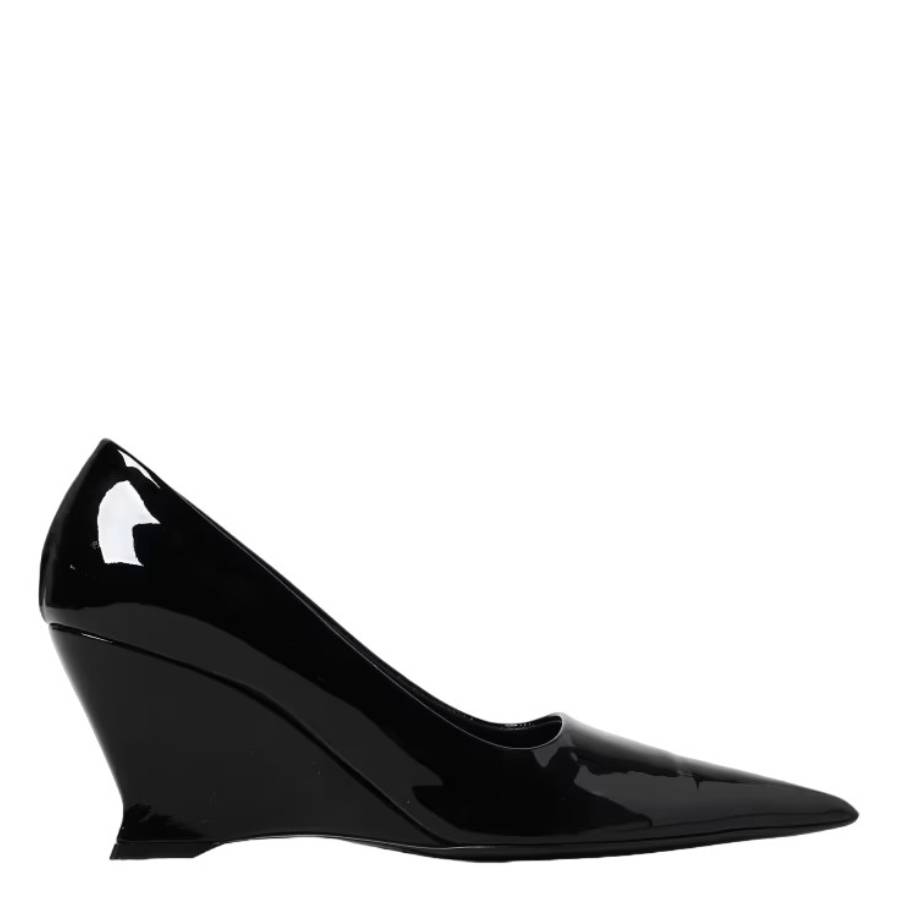 Женские черные туфли Ferragamo Viola на платформе с клиньями Salvatore Ferragamo