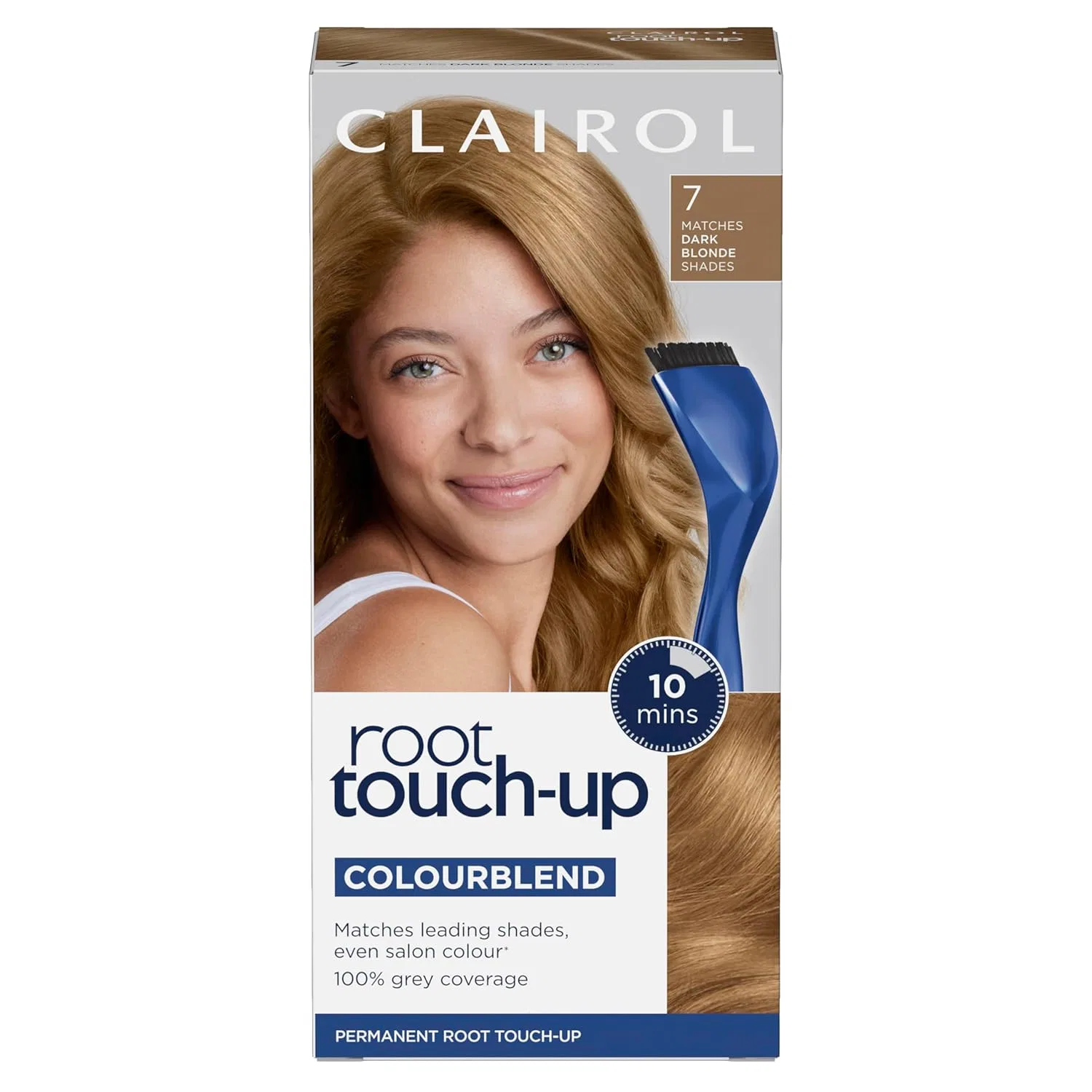 Стойкая краска для корней Clairol Root Touch Up 7 темный блонд Clairol, 7 Dark Blonde