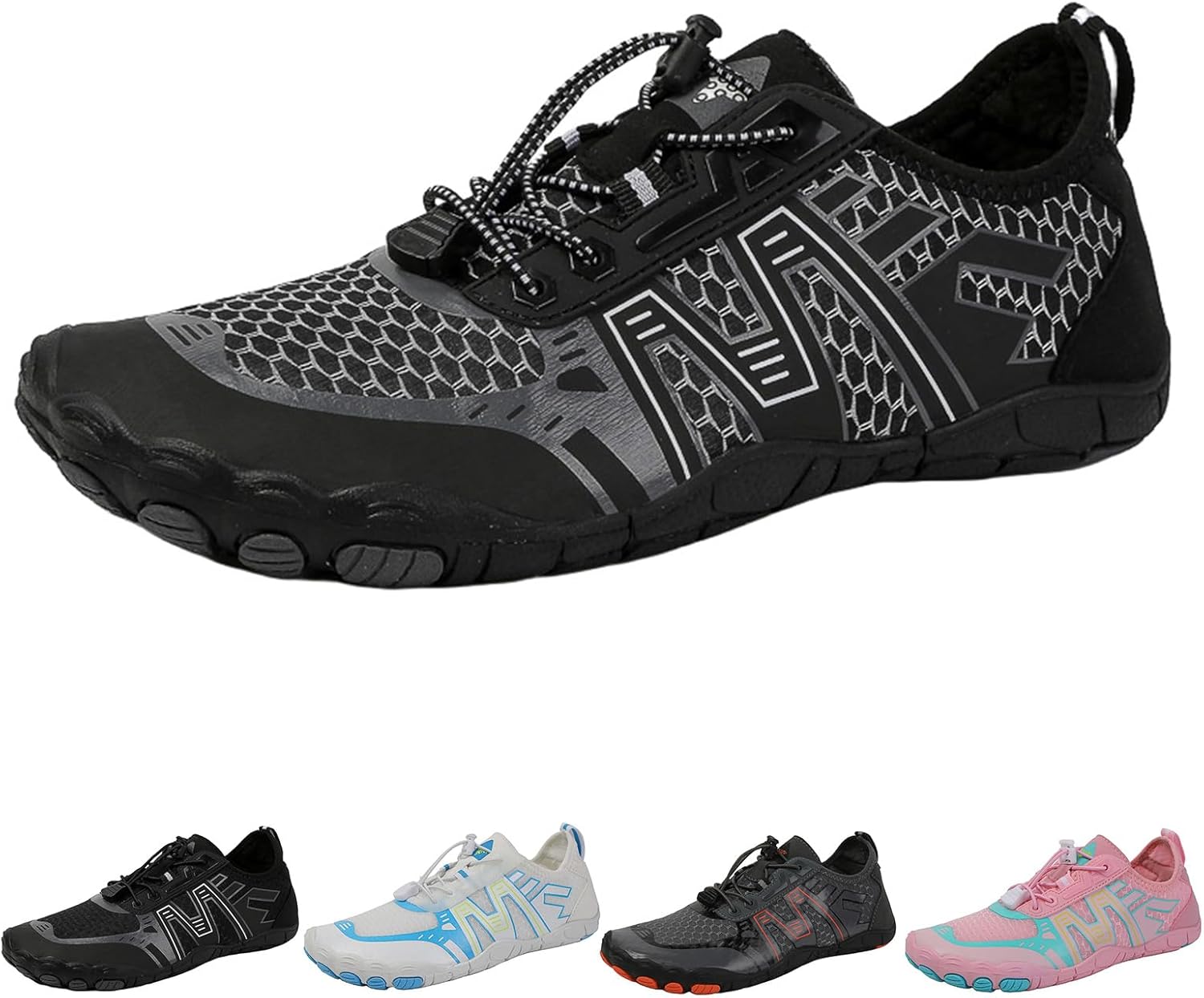 

Кроссовки Hike Barefoot для женщин и мужчин, дышащие, водонепроницаемые, для бега, уличные, для тренировок в зале и джоггинга Generic, черный