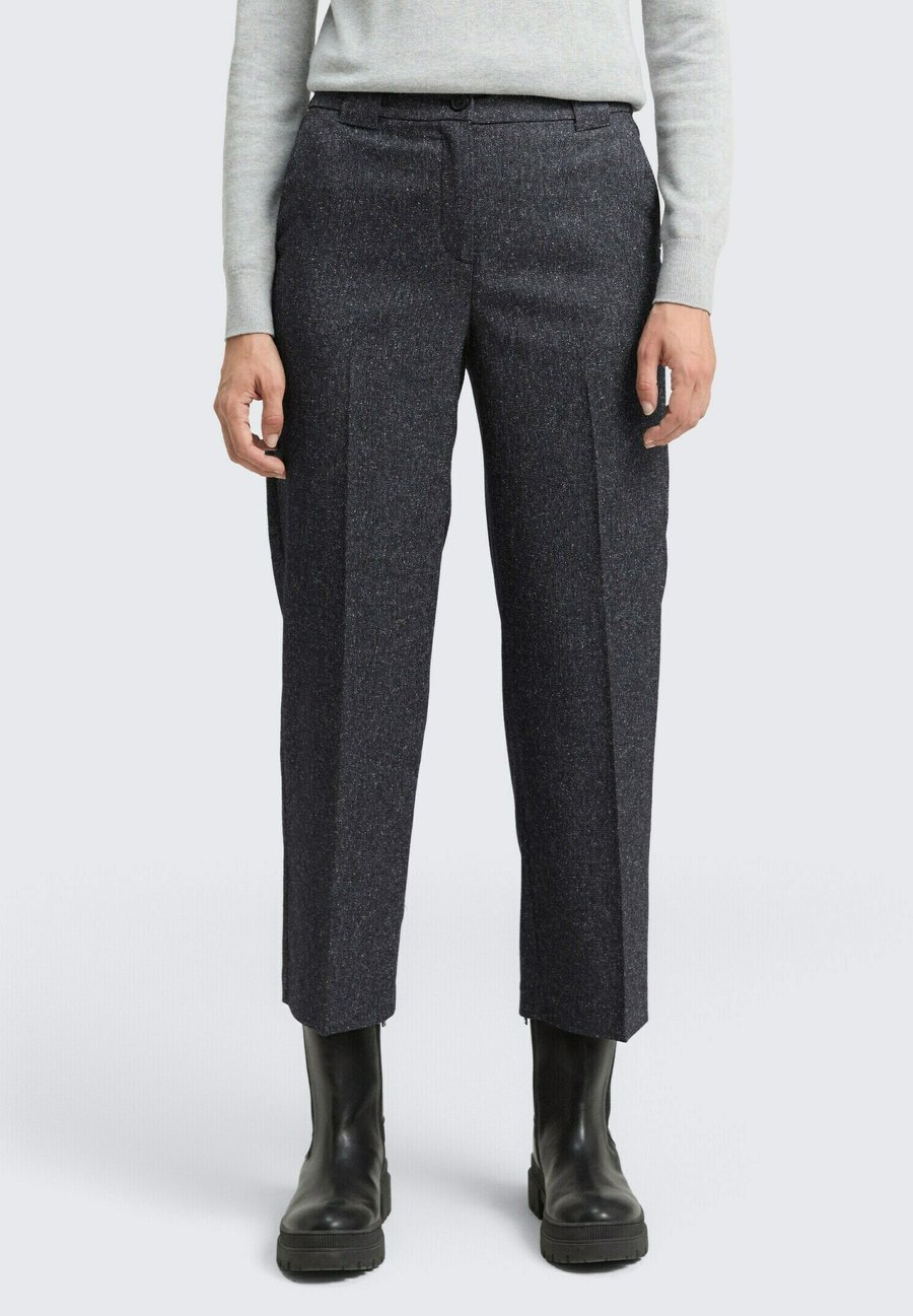 

Брюки TOM TAILOR MIA STRAIGHT IN MELANGE-OPTIK, Lunar Eclipse Blue Structure/Dark Blue