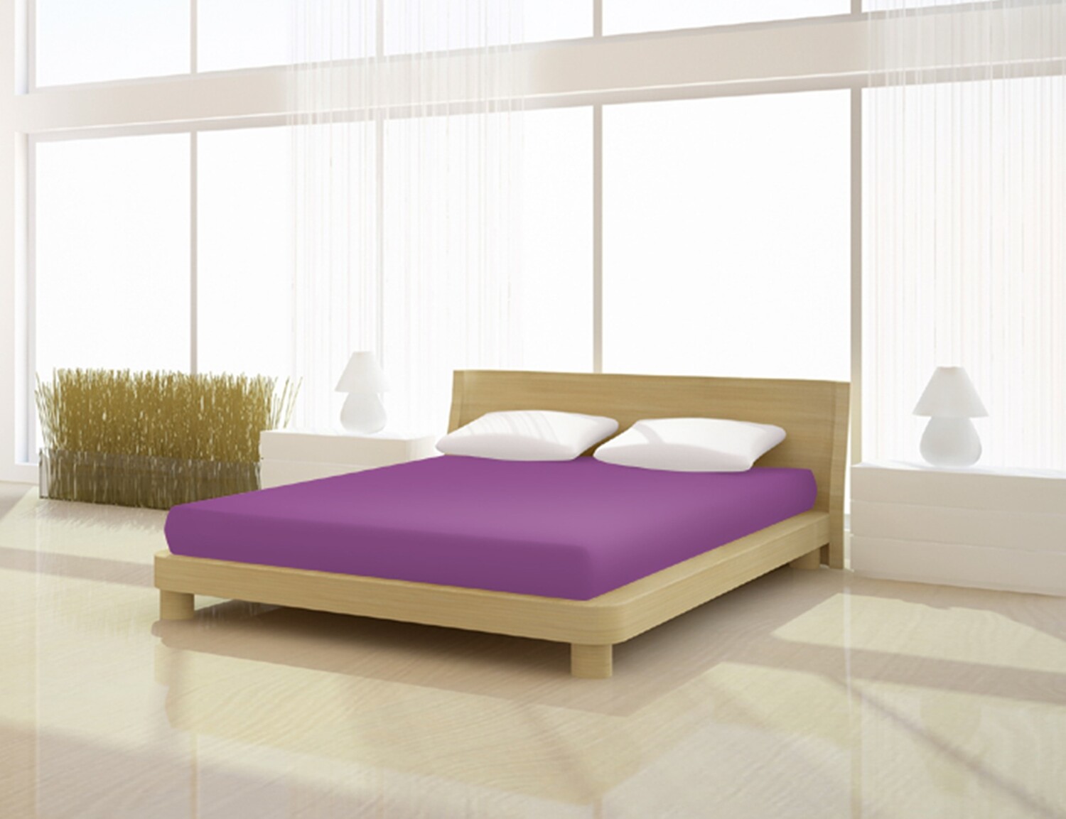

Простыня Mr.Sandman Fein Jersey de luxe 120 130 x 200 см, цвет dunkel magenta