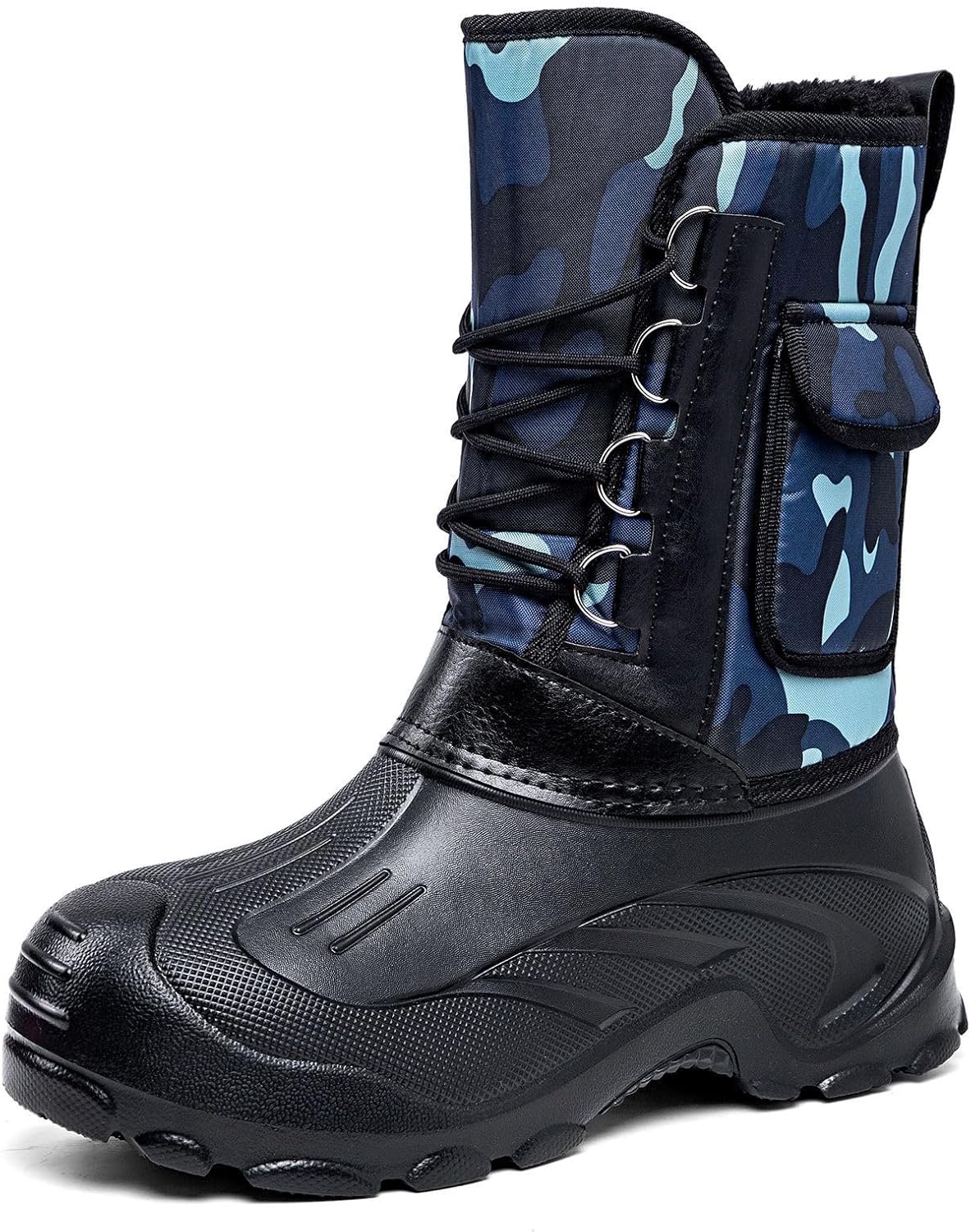 

Мужские зимние снежные ботинки HOUDBDOL, водонепроницаемые, теплые и влагозащитные, стильные ботинки с утеплителем из пуха, подходят для активного отдыха зимой в снежных районах и во влажных местах, синий