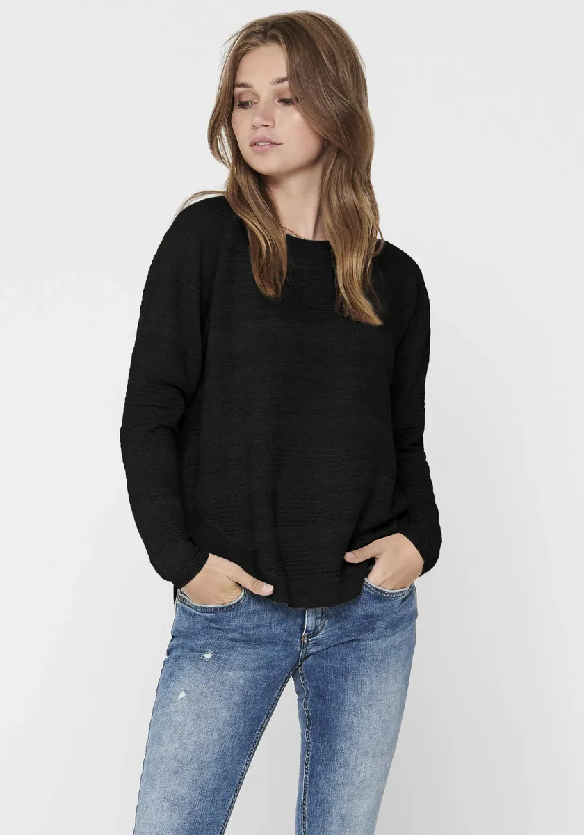 

Only свитер с круглым вырезом "ONLCAVIAR L/S PULLOVER KNT", черный