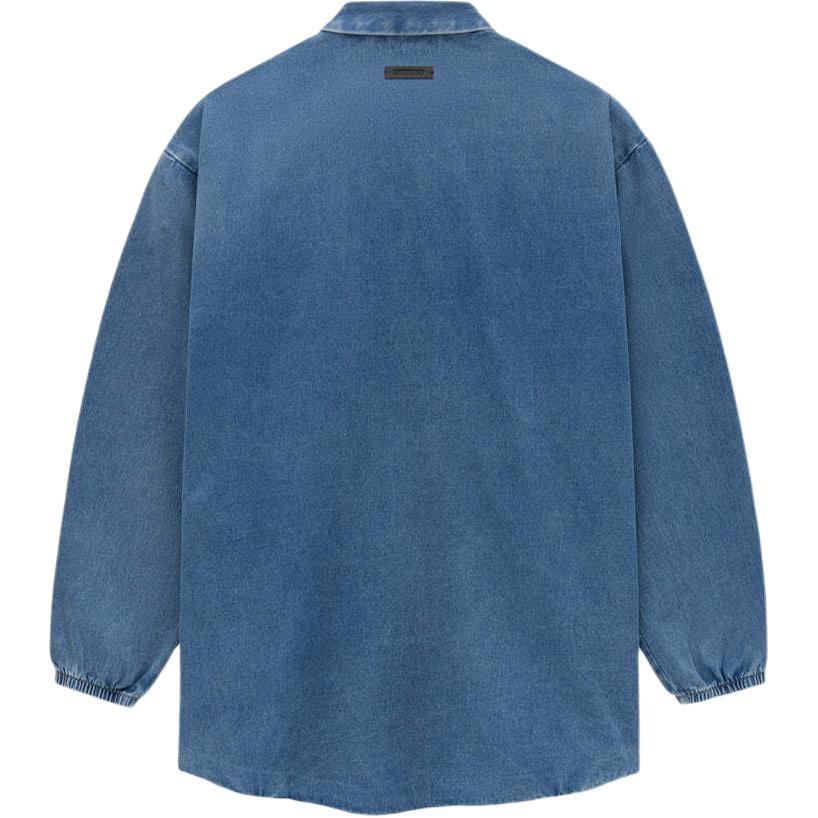 Футболка джинсовая оверсайз Core Collection Med Wash Fear Of God Essentials — фото 3