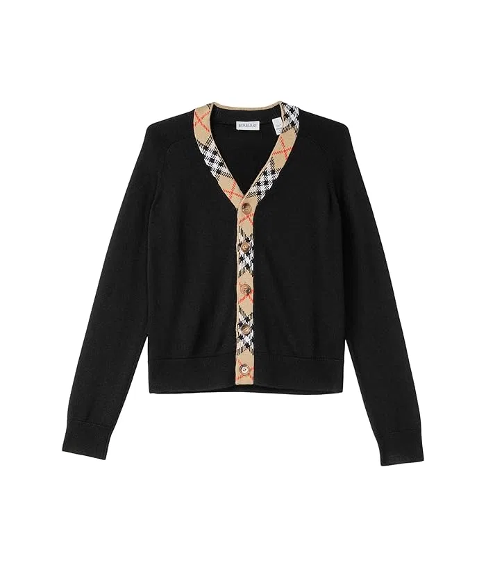 Свитер с v-образным вырезом Lavenham Burberry Kids, Black