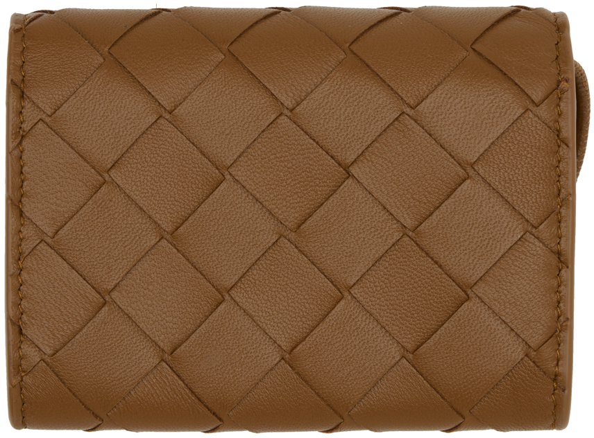 Маленький конверт-держатель для карт Tan Andiamo Bottega Veneta — фото 2