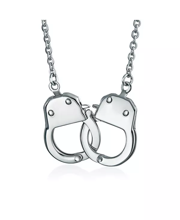 

Байкерские украшения, большой наручник, подвеска из нержавеющей стали, 22 дюйма Bling Jewelry, silver