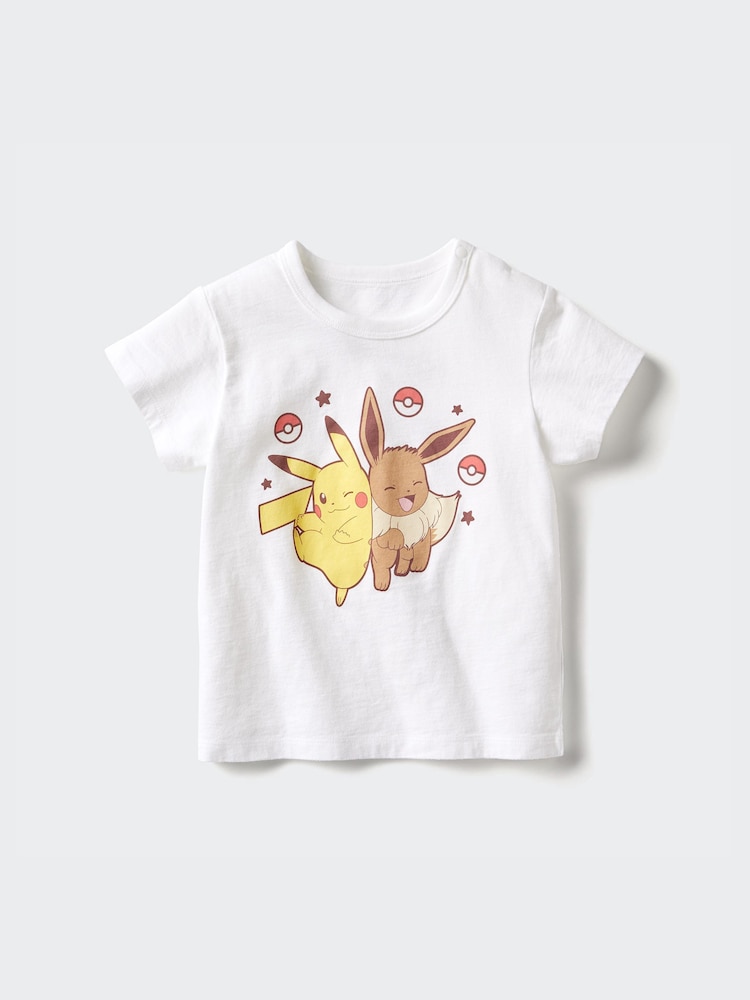 

Футболка с графическим принтом Pokémon ut Uniqlo, цвет 00 белый