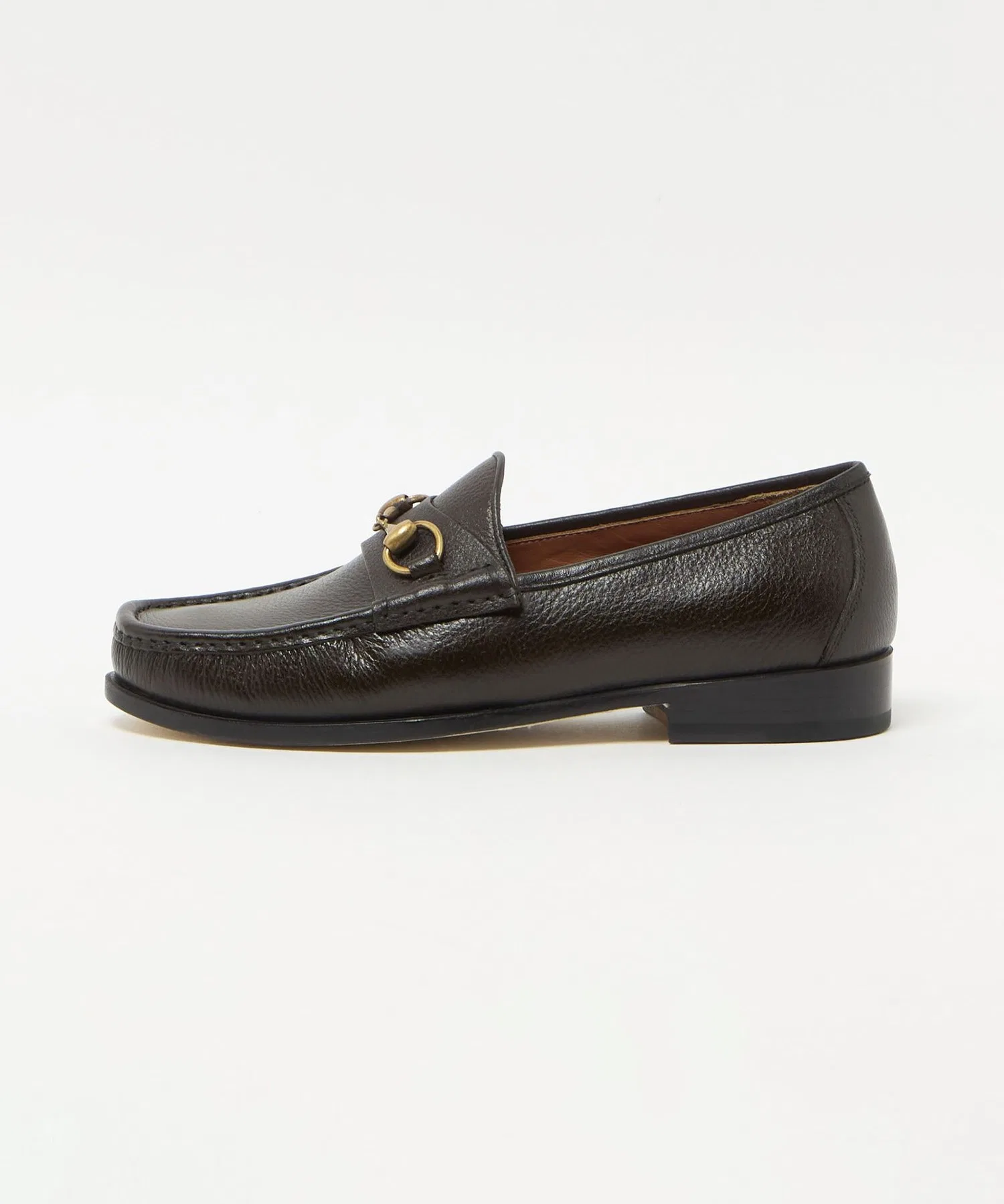 Мужские лоферы POLPETTA Grain Leather Bit Loafer