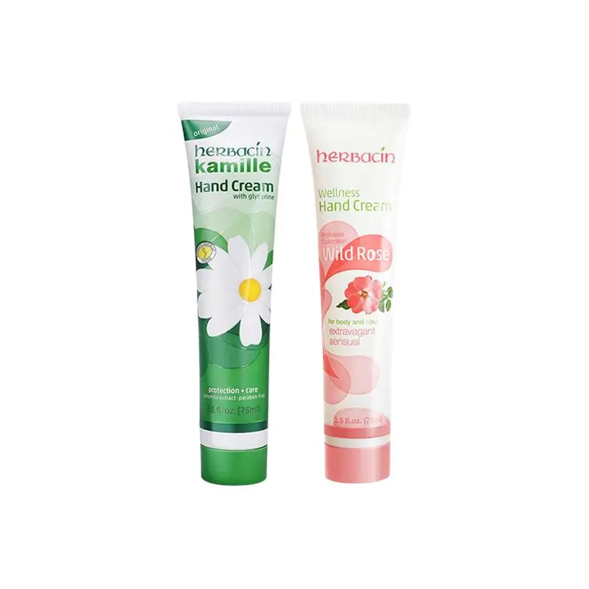 

Увлажняющий крем для рук rose Herbacin, Two-Piece Set: Chamomile Hand Cream 75ml+розовый Hand Cream 75ml