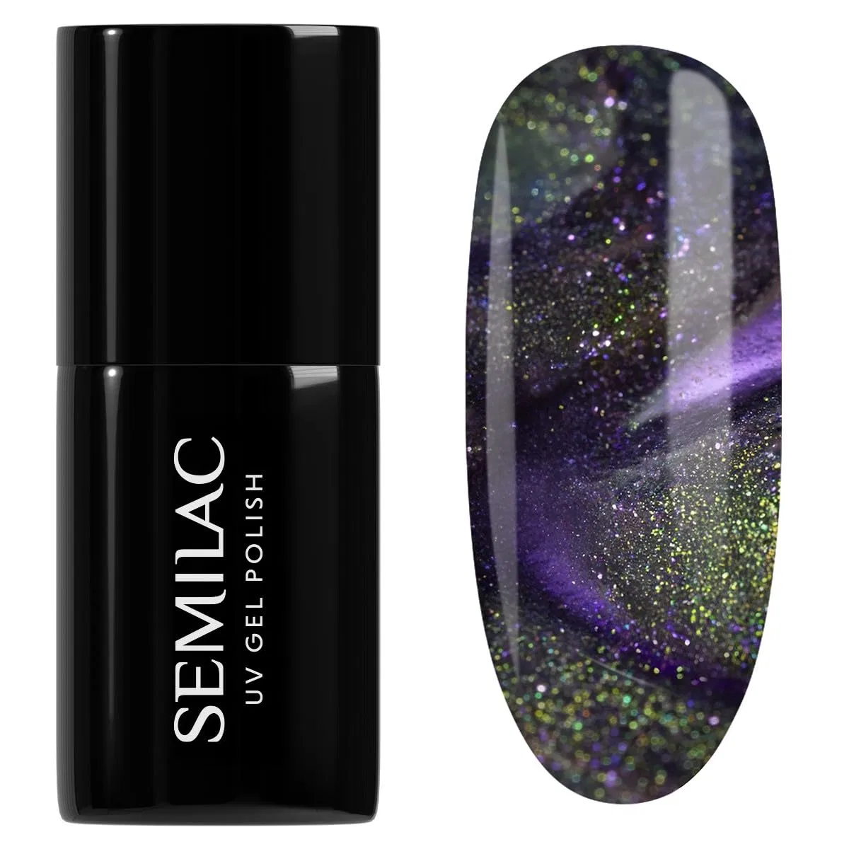 УФ-лак для ногтей «Cyber Violet 825» от Semilac Semilac, 825 Cyber Violet