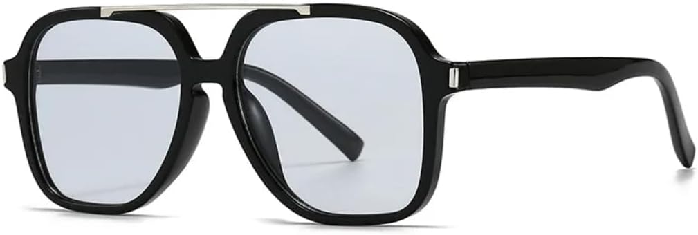 

Солнцезащитные очки с защитой UV400 | Увеличенные двойные перемычки и заклепки | Для женщин и мужчин | Для занятий спортом на открытом воздухе и вождения DSVIGF, C3 Black Light Blue