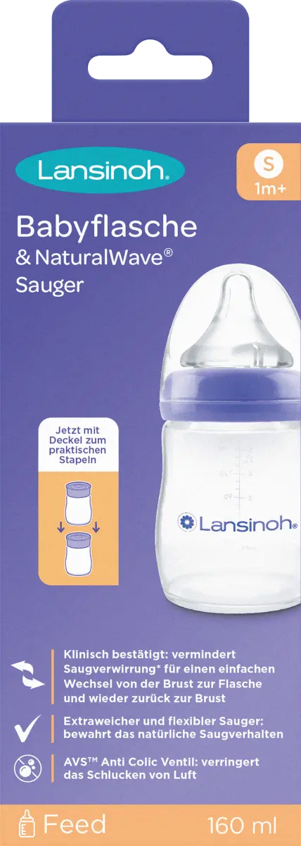Детская бутылочка NaturalWave с рождения 160мл 1 шт. Lansinoh