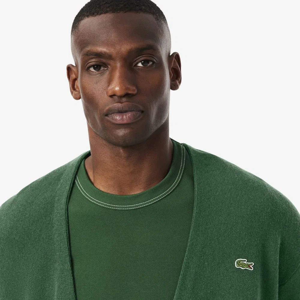 Мужской кардиган Links Links зелёного цвета от Lacoste — фото 2