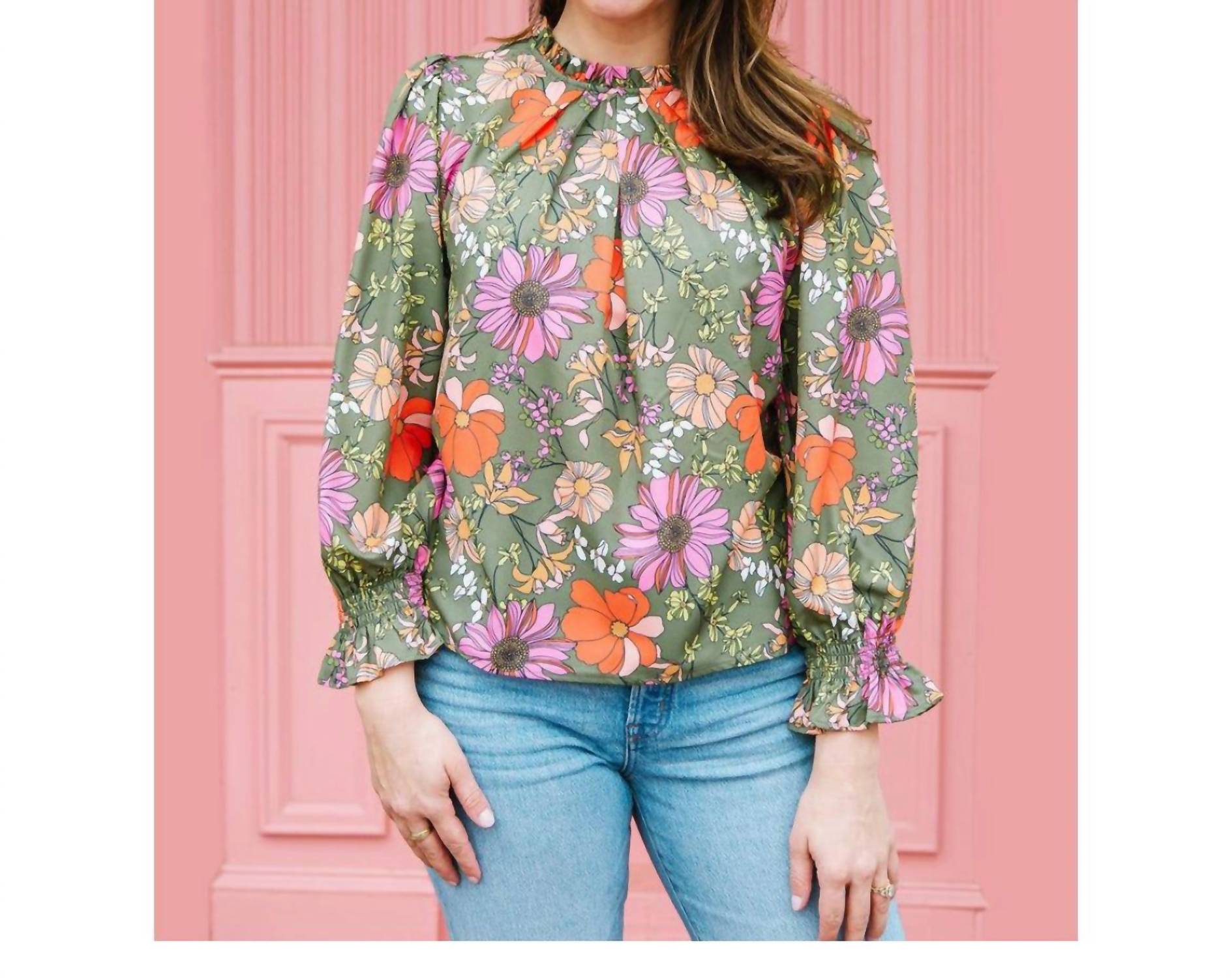 

Топ Quinn в винтажных лепестках MICHELLE MCDOWELL, цвет vintage petals