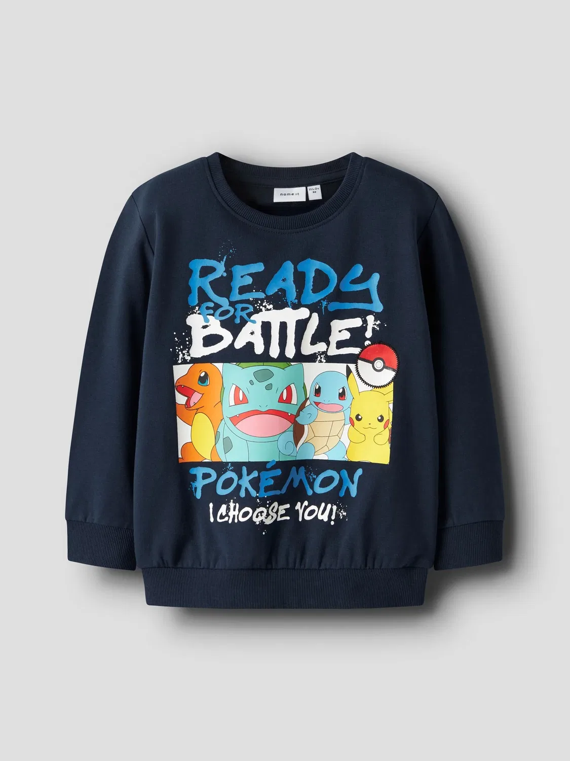 Свитшот с принтом Pokémon, Name it, navy blazer — фото 3