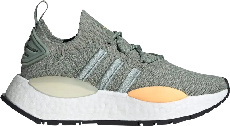 

Кроссовки Wmns NMD_W1 'Silver Green Acid Orange', зеленый