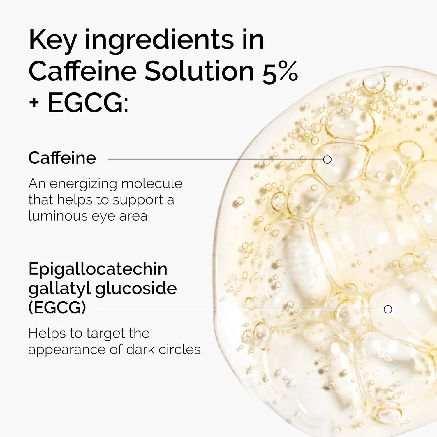 Сыворотка для глаз The Ordinary Caffeine Solution 5% + EGCG, уменьшающая отеки и темные круги под глазами. 29,6 мл (1 шт.) — фото 2