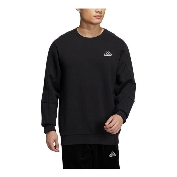 Рубашка adidas Sportswear Badge Crew Sweatshirt 'Black', черный — фото 2