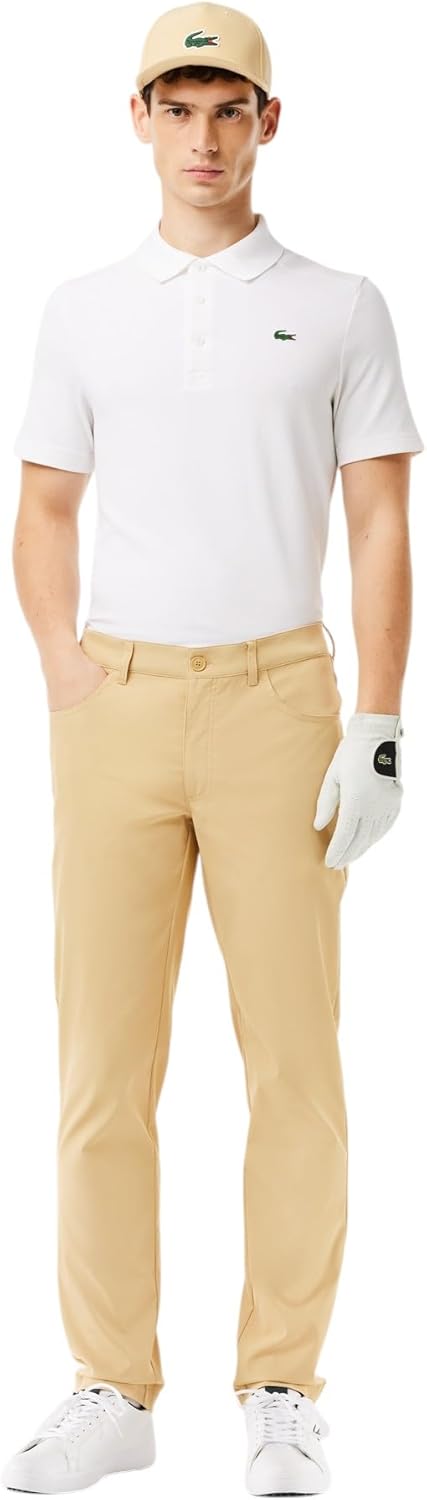 Мужские спортивные брюки для гольфа Lacoste Ultra Dry Slim Fit, Croissant — фото 4