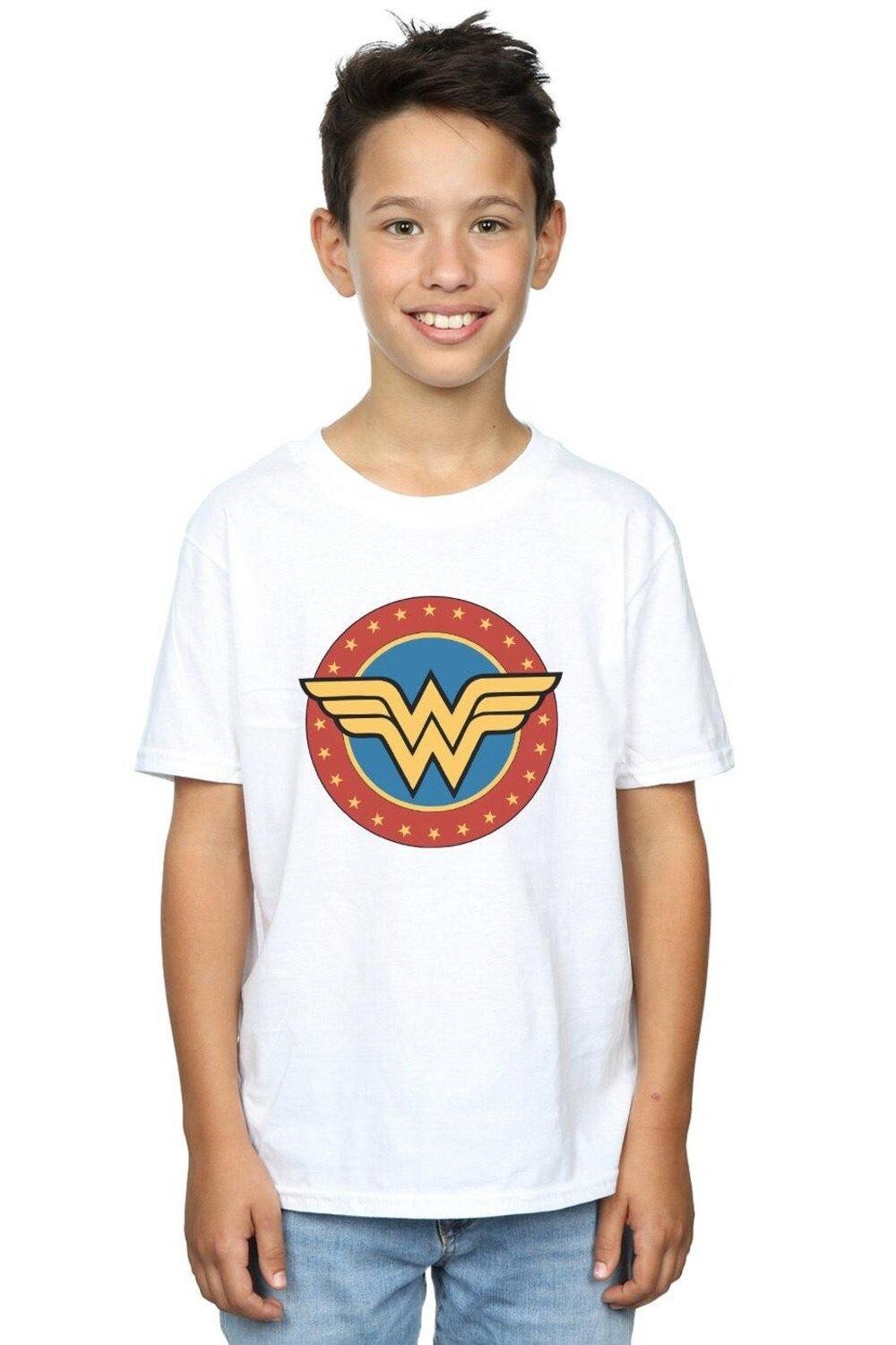 

Футболка с круглым логотипом Wonder Woman DC Comics, белый