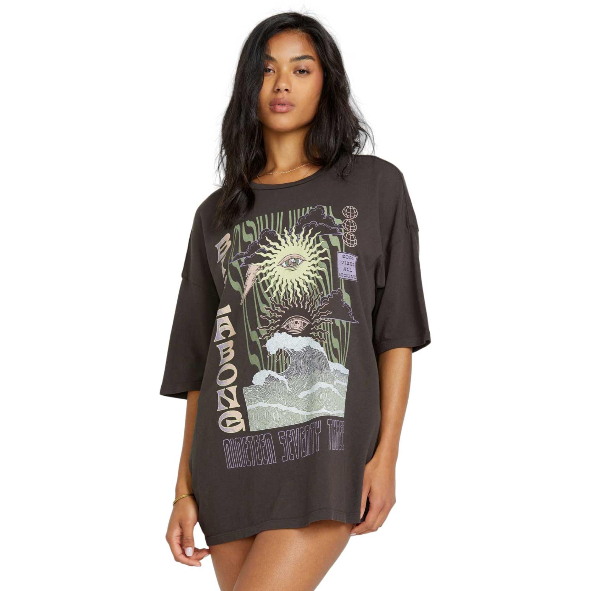 

Женская футболка с коротким рукавом Swell Trip Billabong, Off Black, Черный, Женская футболка с коротким рукавом Swell Trip Billabong, Off Black