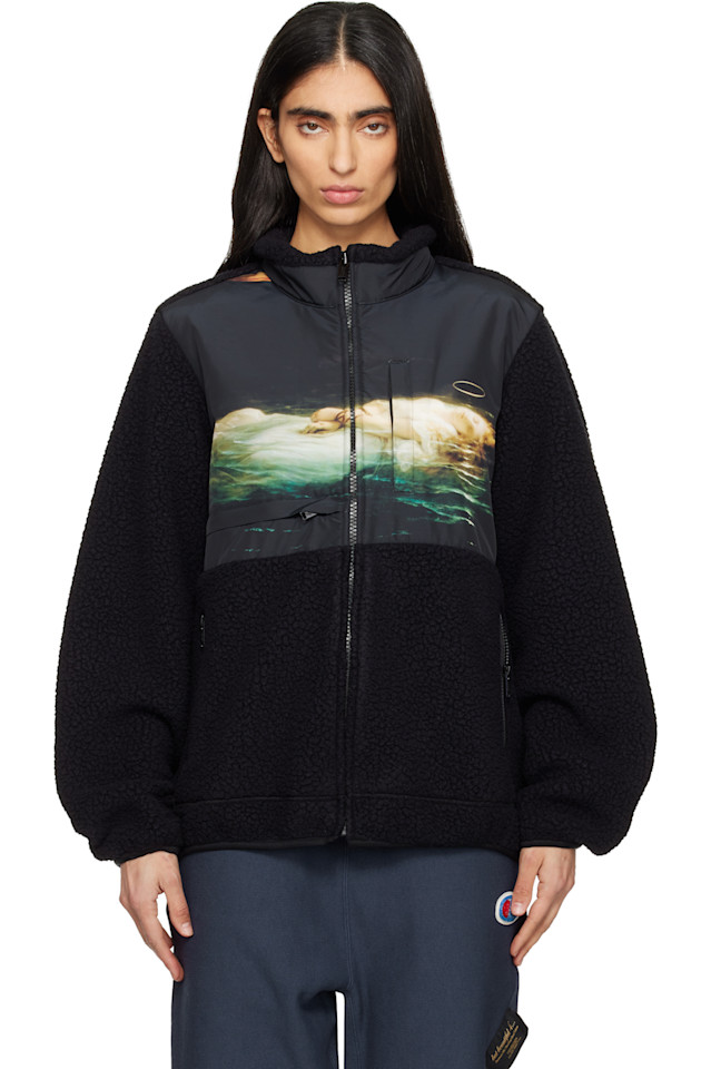 

Эксклюзивная флисовая куртка Polartec Boa от Ssense Undercover, черный