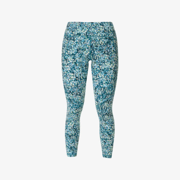 

Леггинсы для тренировок с графическим принтом Power, эластичные и дышащие Sweaty Betty, голубой
