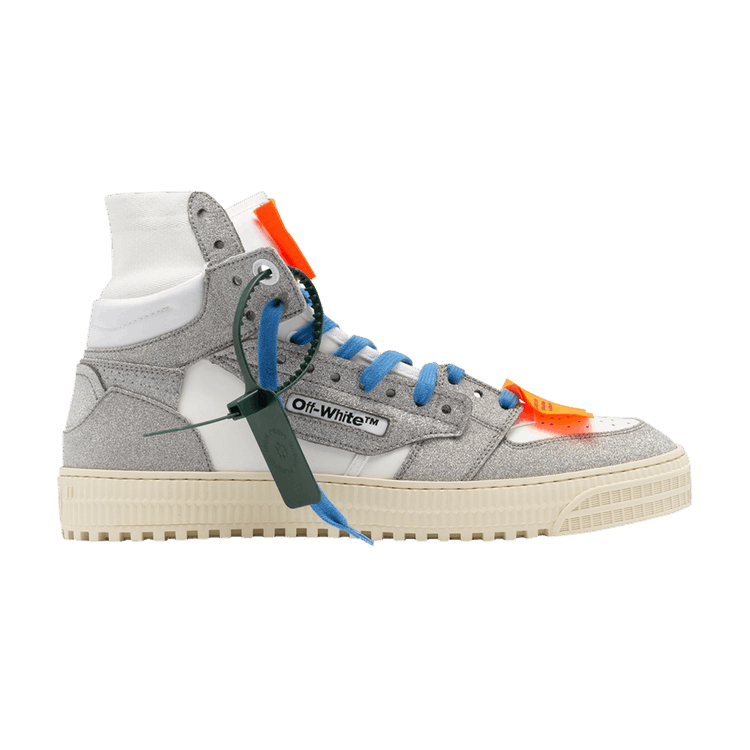 

Кроссовки Off-White Off-White Off-Court 3.0 High 'White Silver Glitter', белый