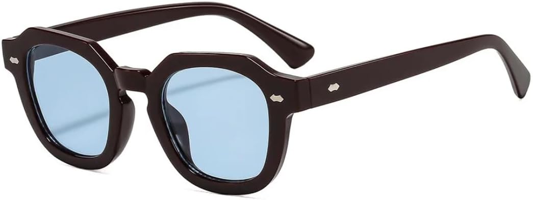 

Модные солнцезащитные очки конфетных цветов для женщин, леопардовый принт, защита от УФ-излучения UV400, ретро-стиль, заклепки, мужские солнцезащитные очки UUPTTPL, Wine Red Blue