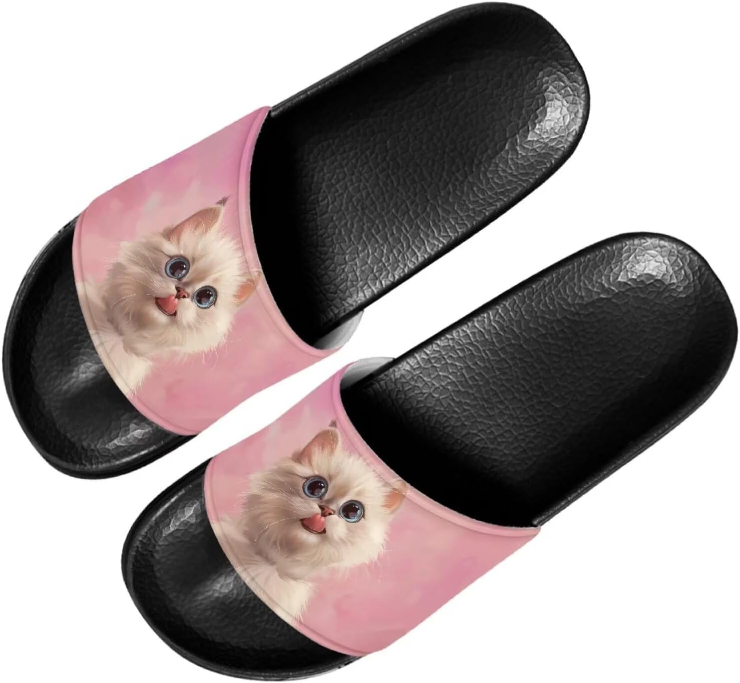 

Женские шлепанцы Forchrinse Bee, мужские домашние тапочки, нескользящие шлепанцы для душа, легкие плоские сандалии для пляжа и бассейна, Cat